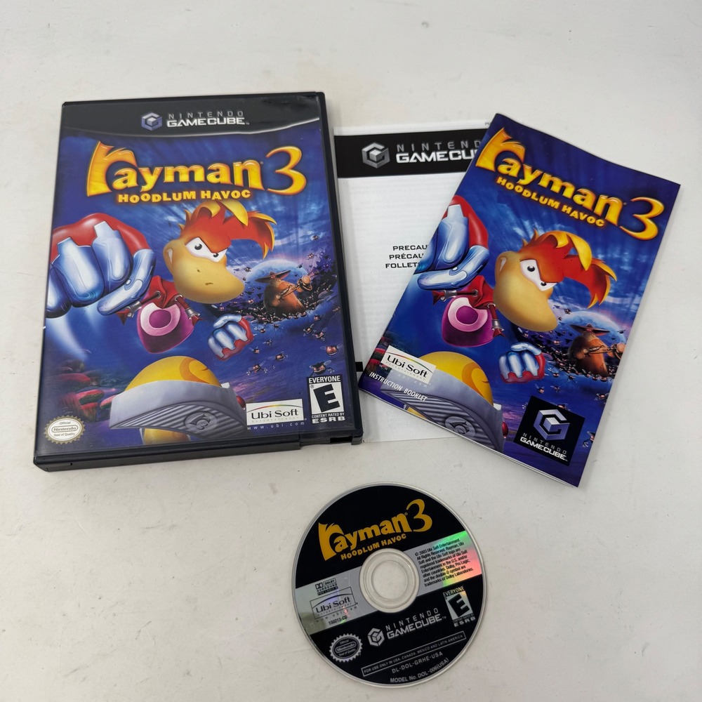 Rayman 3 Hoodlum Havoc Nintendo GameCube GCN 2003 CIB Ubi Soft DOL-P-GRHE